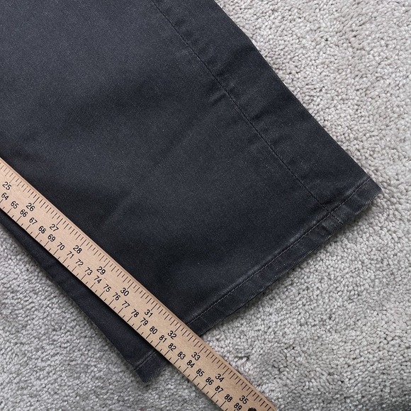 Levis 569 Jeans Mens 36x34 Grey Black Loose Straight Fit Baggy Stretch Denim - Picture 6 of 13
